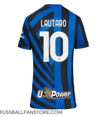 Inter Milan Lautaro Martinez #10 Replik Heimtrikot Damen 2024-25 Kurzarm